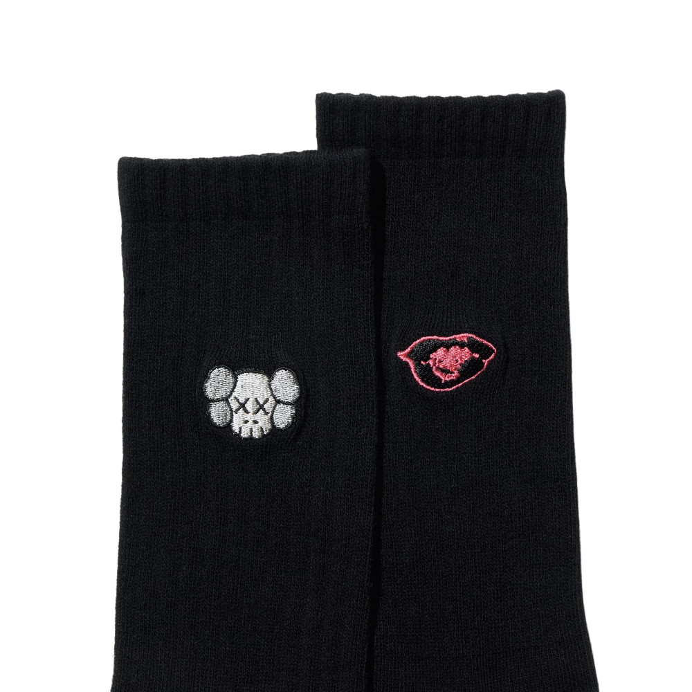 Kaws + Warhol x Uniqlo Companion Socks (Black)