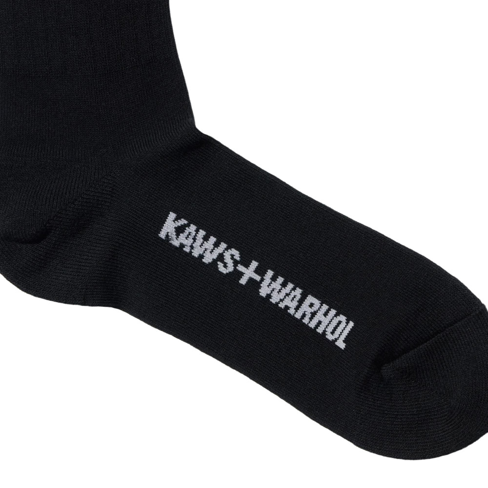 Kaws + Warhol x Uniqlo Companion Socks (Black)