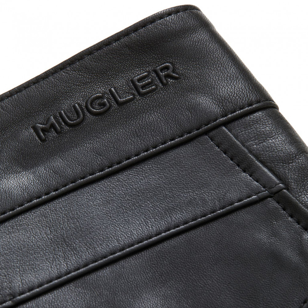 Mugler H&M Leather Biker Pants (Black)