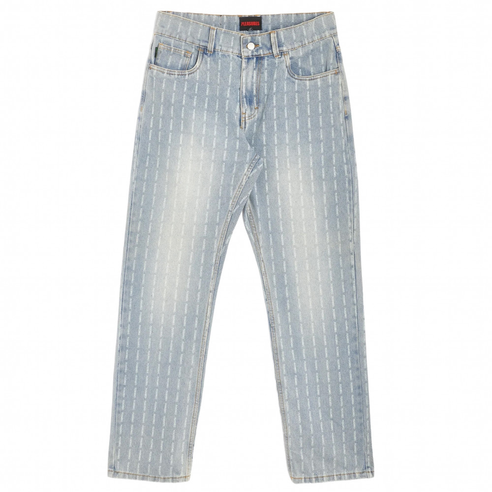 Pleasures Impact Pinstripe Jeans (Stone Washed)