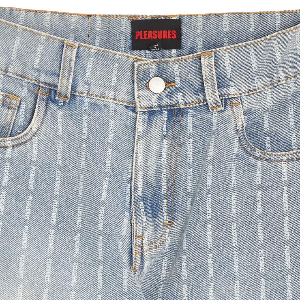 Pleasures Impact Pinstripe Jeans (Stone Washed)