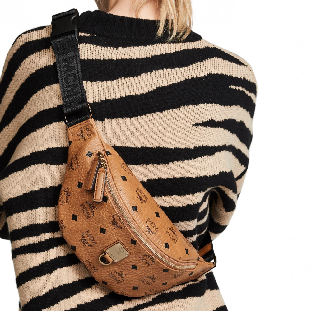 MCM Fursten Visetos Waist Bag (Cognac)