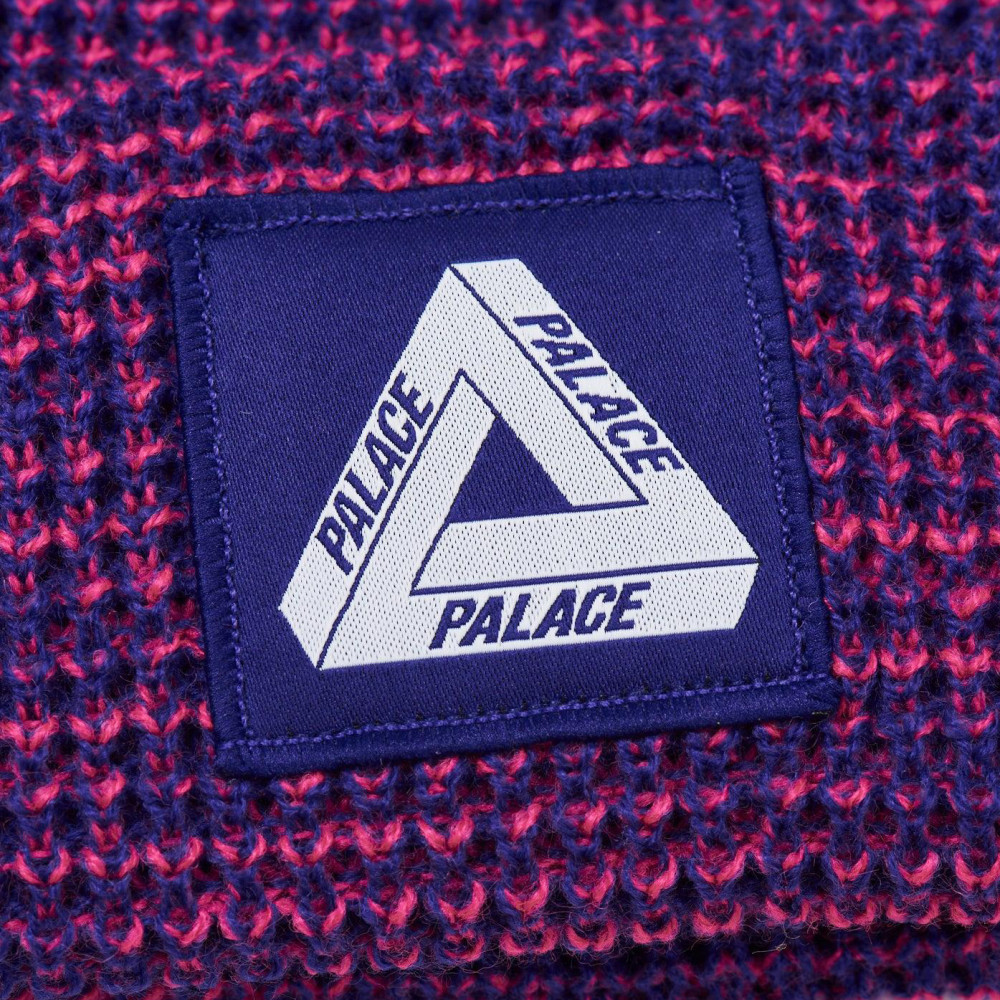 Palace Tri-Ferg Patch Beanie (Purple)
