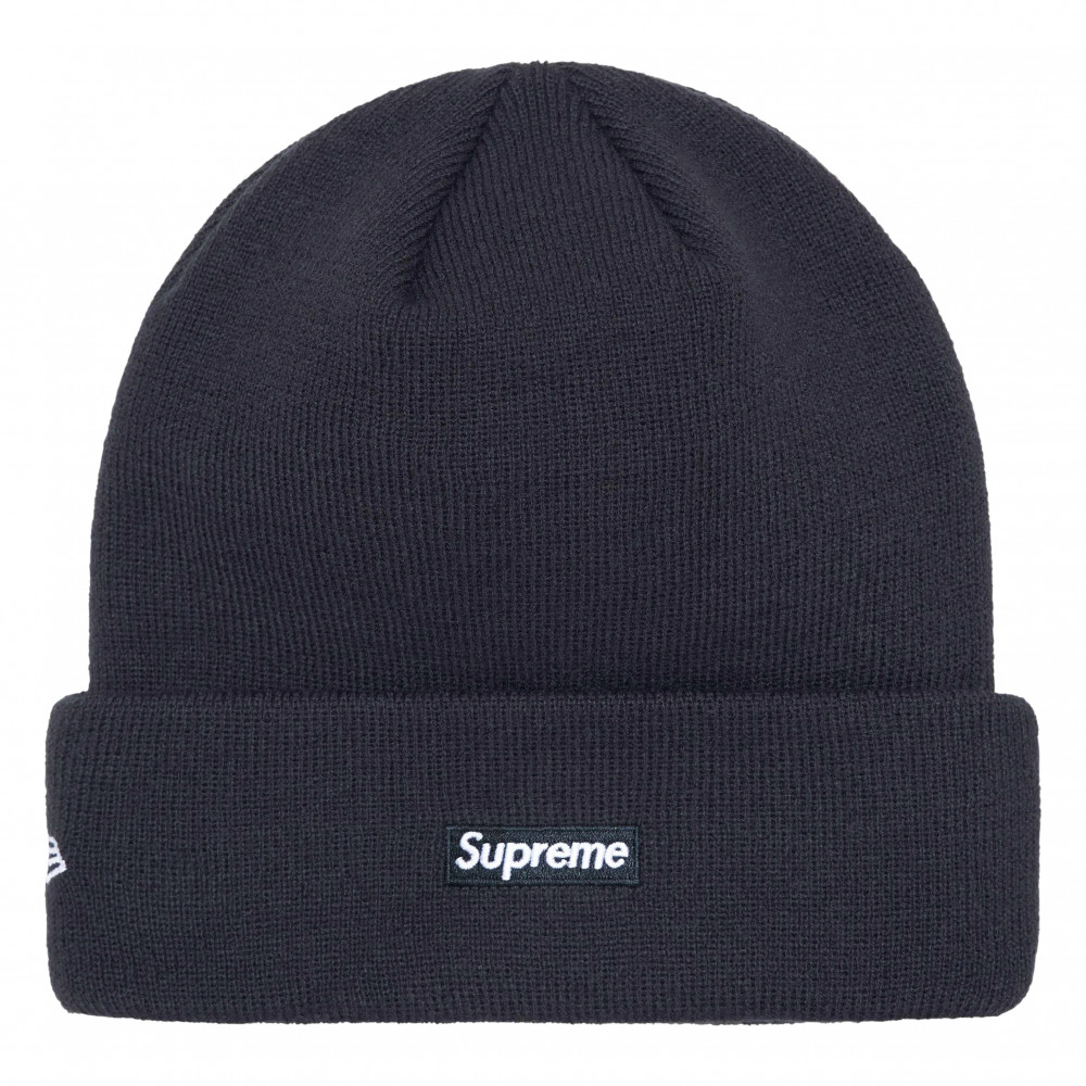 Supreme x New Era Script Beanie (Navy)