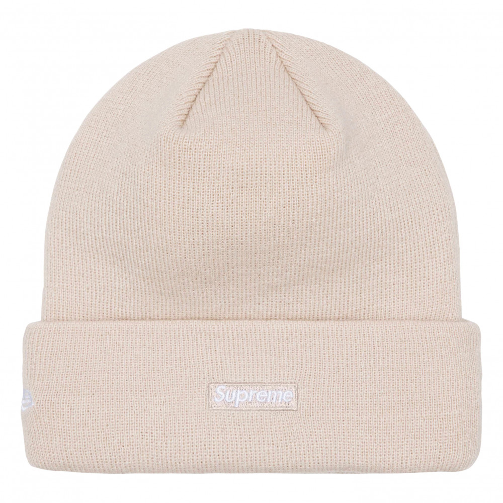 Supreme x New Era Script Beanie (Stone)