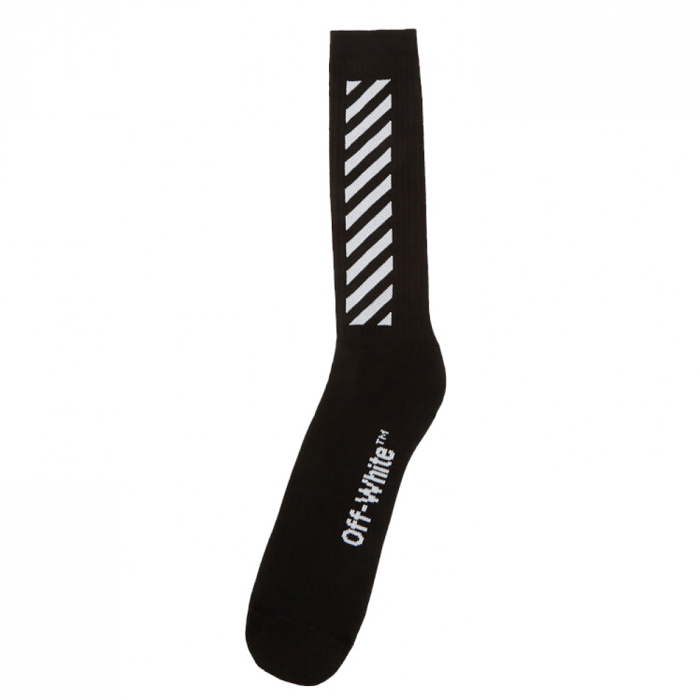 Off-White Diagonals Sock (Black)