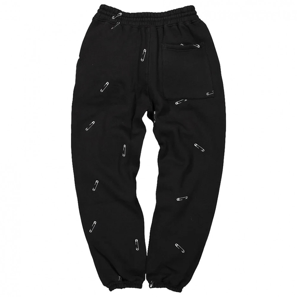 Pleasures Safety Pin Sweatpants (Black)