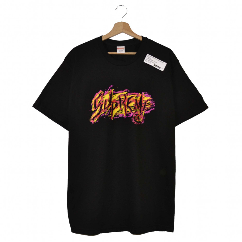 supreme scratch tee black