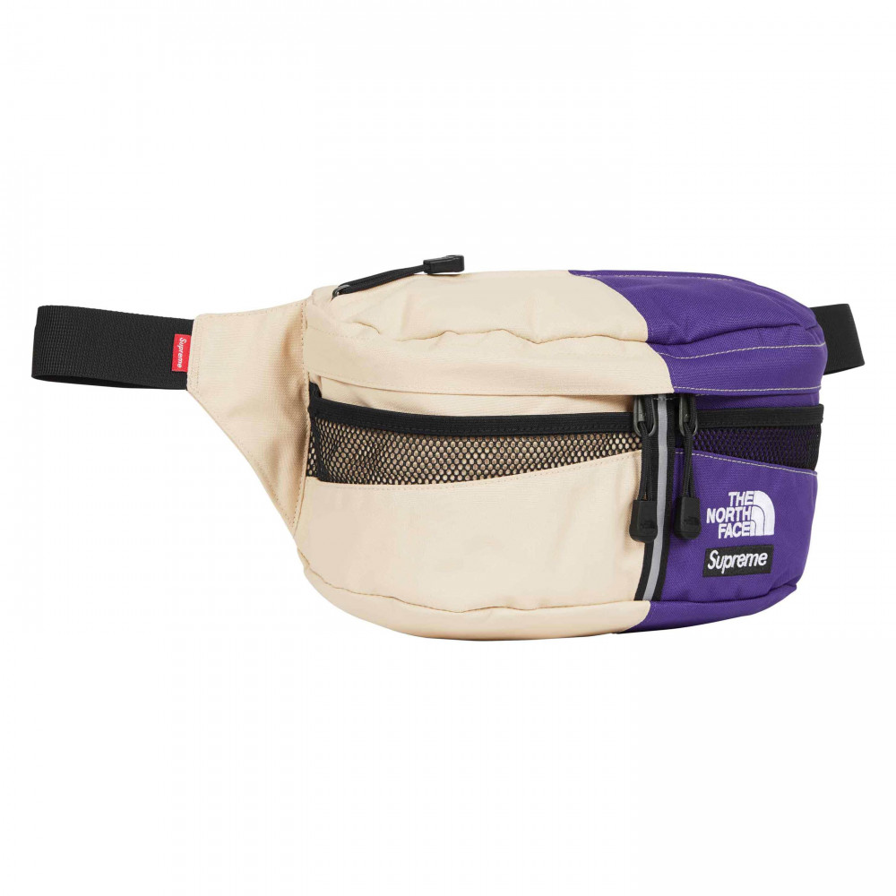 Supreme x The North Face Split Waist Bag (Purple/Tan)