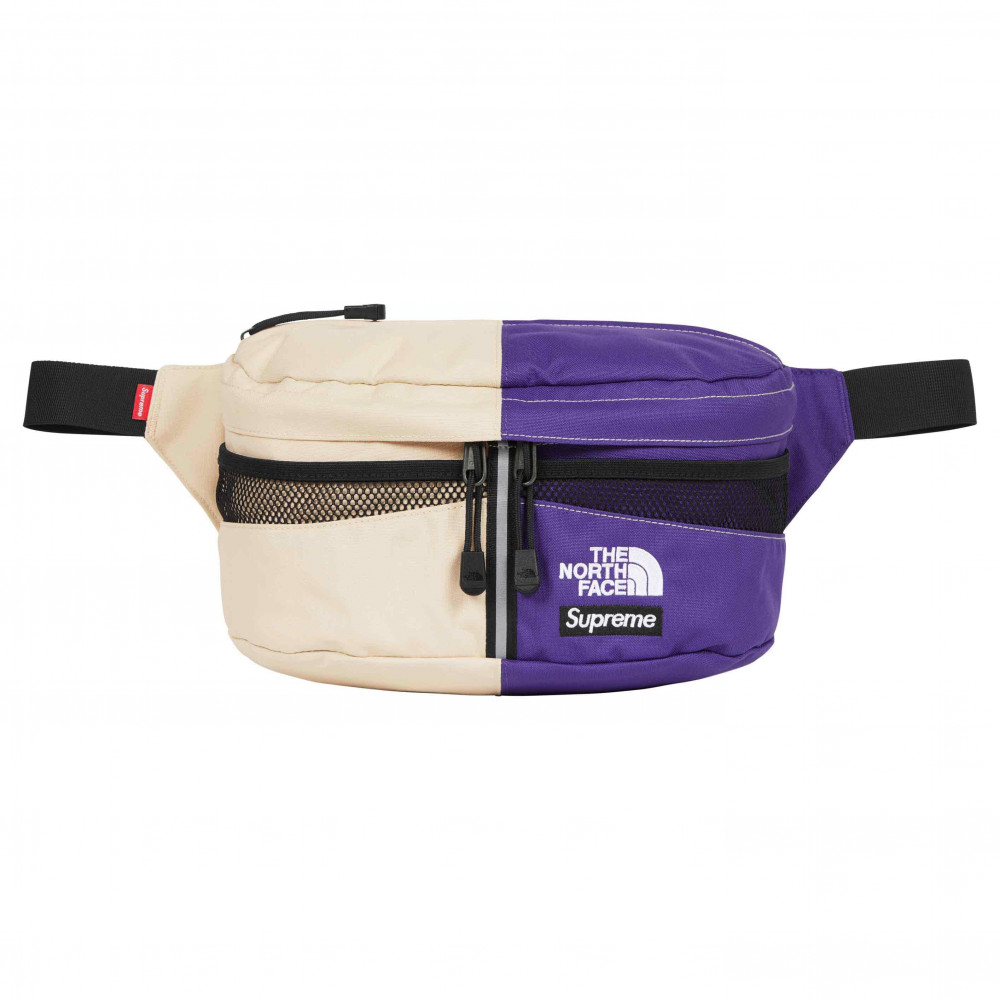 Supreme x The North Face Split Waist Bag (Purple/Tan)