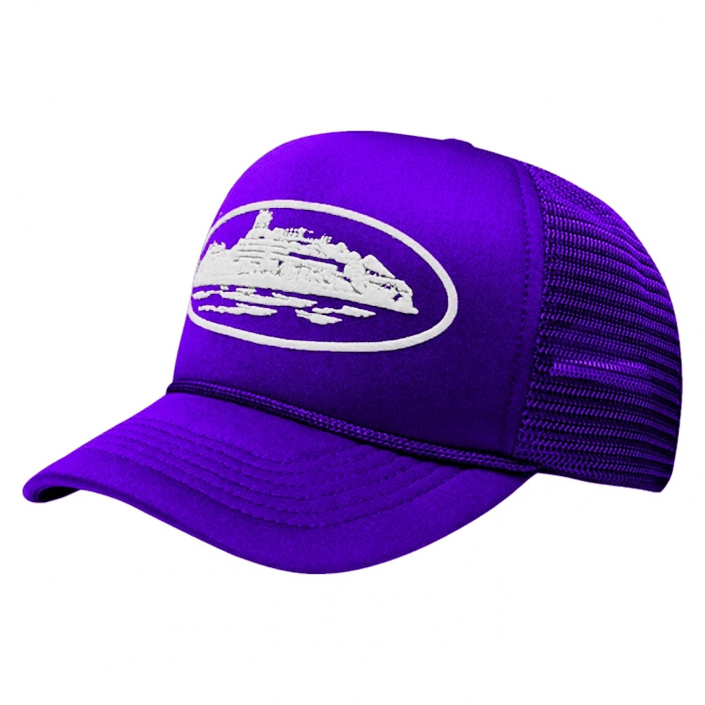 Corteiz Alcatraz Trucker Cap (Purple)